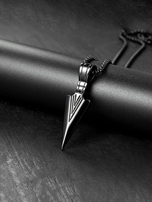 Animated F 868_RR JSE-SLVR ARROW111 Stone Pendant Set