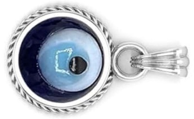 APSLOOSE 14.25 Ratti 13.75 Crt Original Turkish Nazariya Natural Blue Evil Eye Pendants Silver Brass Locket