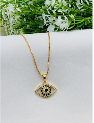 Temora Stylish & Trendy Gold-plated Brass Pendant Set