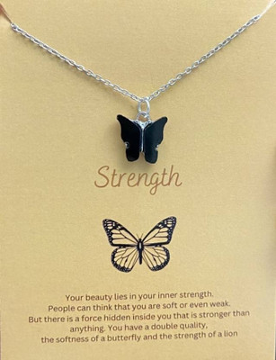 JS Enterprises Black Silver Stainless Steel Pendant Set