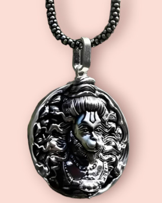 m a enterprises Bajrang Bali Hanuman Ji Pendant Silver Chain For Men With Box Chain Rhodium HN1 Sterling Silver Stainless Steel, Sterling Silver Locket Set