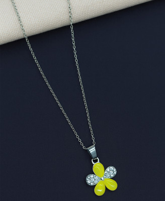 JIPPA Silver Metal Pendant Set