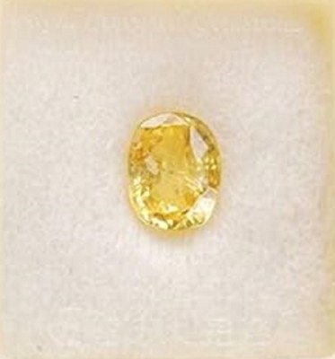KUSHMIWAL GEMS 11.25 Ratti 10.25 Crt Natural Ceylone Yellow Sapphire Gemstone Original Pukhraj Sapphire Stone