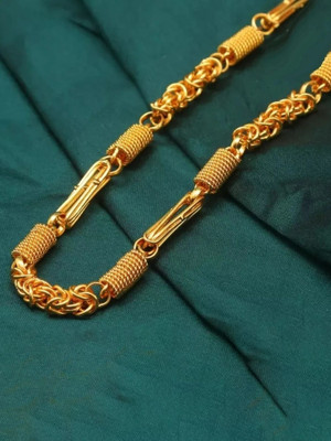 privyani Gold plated detailed design gold chain Gold-plated Brass Pendant