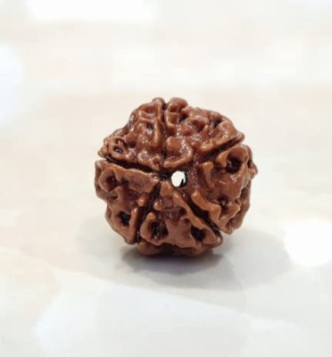 Beautum Origin 4 Mukhi Rudraksha Four Face Rudraksha Metal Capping Wood Pendant