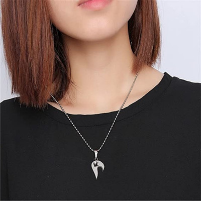 m a enterprises F 291_JSE-RED HRT Stone Pendant Set