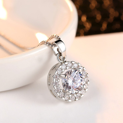 MYKI Stupendous For Women & Girls Sterling Silver Cubic Zirconia Stainless Steel Pendant