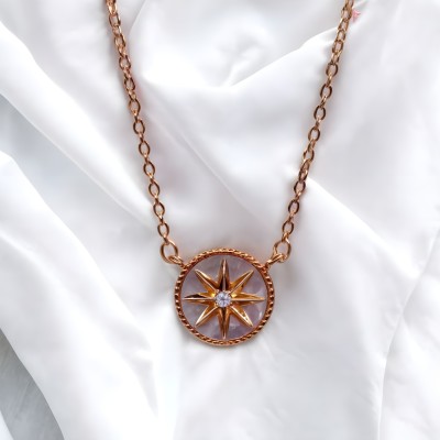 VATIYAANA Radiant Sun Charm Chain Pendant for Women & Girls Anniversary, Birthday Gift Alloy Pendant