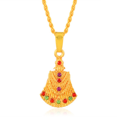 DULCI Gold-plated Cubic Zirconia Brass Pendant