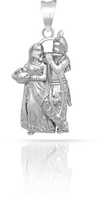 tribalornaments 925 sterling silver Lord Krishna and Radha pendant Sterling Silver Sterling Silver Pendant