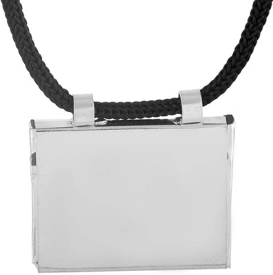 morir Silver Plated Square Shape Tabiz Tabij Lucky Charm Amulet Pendant Silver Brass Pendant