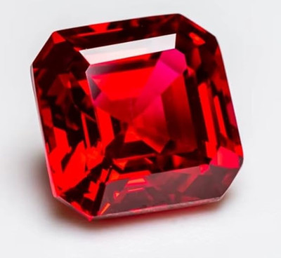 JEMSPRIME 8.25 Ratti Natural Burma Ruby Manik Birthstone Stone Original Earth Mind Ruby Stone