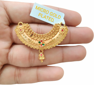 SAPNAPALACE GOLD DESIGNER BEAUTIFUL MANGALSUTRA PENDANT Gold-plated Brass Locket
