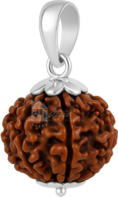 Sausthav 5 Mukhi Rudraksha Pendant for Men & Women | Certified & Natural Wood Pendant