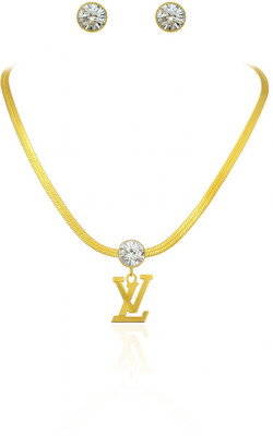 PARMONAS Stainless Steel Gold-plated Gold Jewellery Set(Pack of 1)