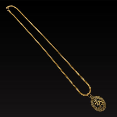 Khushal ENTERPRISE Mahadev Shiv Trishul OM Pendant For Men Women Boys Girls Gold-plated Brass, Alloy Pendant Set