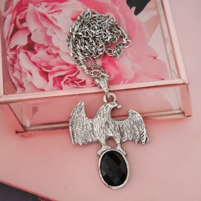 Sullery New Fashion Hiphop Rock Animal Eagle Necklaces Sterling Silver Metal Pendant