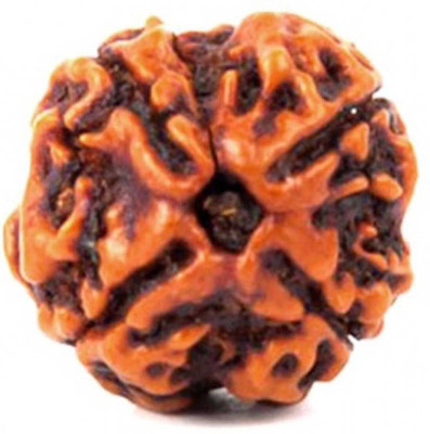 freedom Certified Natural Four Mukhi (4 face) Rudraksha With Lab Tested Certificate Wood Pendant