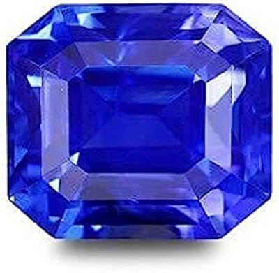 KUSHMIWAL GEMS 7.25 Ratti 6.25 Carat Blue Sapphire Stone Certified Neelam Gemstone Sapphire Stone