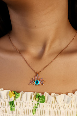 AR Zewar Gold-plated Pearl Alloy Pendant Set