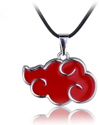 RVM Jewels Naruto Inspired Akatsuki Red Cloud Pendant Necklace For Boys Men and Women Brass