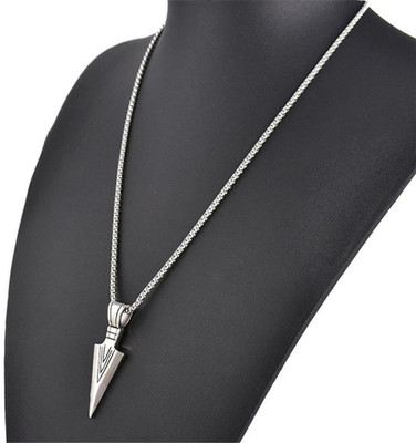 JS Enterprises Silver Stainless Steel Pendant