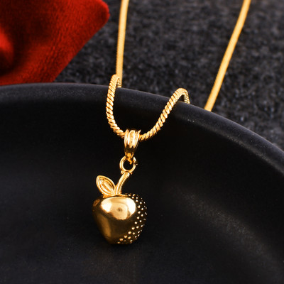 NAVYA ART gold chain design for girls Gold-plated Brass Pendant Set