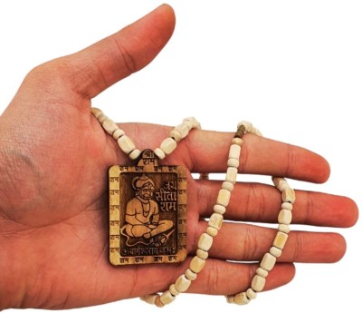 A1 yashvriddhi Tulsi mala Hanuman Ji Tulsi Mala Hanuman Ji Locket Bajrangbali Tulsi Mala Wood Locket