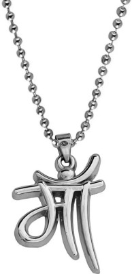 DF STORE MAA Locket Pendent With Ball Chain Silver Alloy, Stainless Steel Pendant