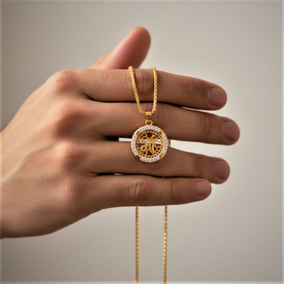 Charms 1-Gm locket set Gold-plated Alloy Locket Set