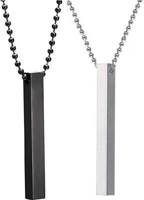 Animated F 324_JSE-shas-bar combo Silver Stone Pendant Set