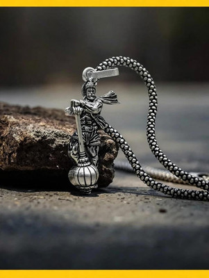 Syfer PEN-HANUMAN-WITH-GADA Silver Brass