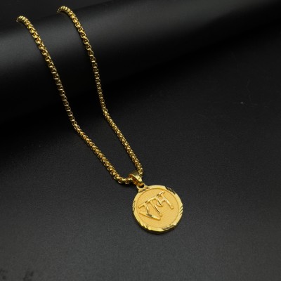 Charms Shri Ram Pendant With Gold Chain Daily Use Jewelry for Men & Women Gold-plated Alloy Pendant