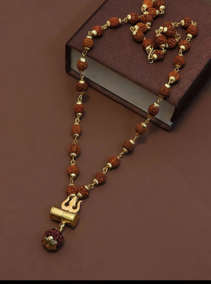Divine rudras Gold-plated Wood Pendant Set