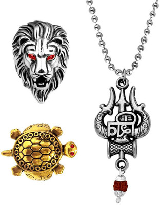 Dynamic Retail Global Stainless Steel Rhodium Multicolor Jewellery Set(Pack of 3)