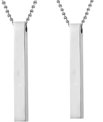 m a enterprises F 535_PR-2slvr bar Sterling Silver Stone Pendant Set