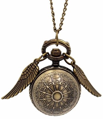 RVM Jewels Harry Potter Inspired Snitch Ball Antique Pocket Watch Pendant Bronze Necklace Alloy