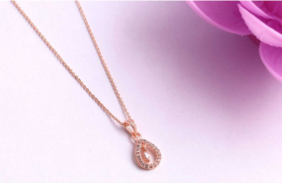 CHOPDA BUSSINESS HUB Gold-plated Diamond Alloy Locket Set