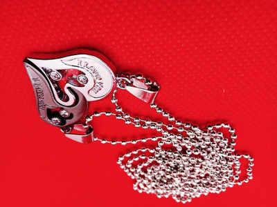 Alviira Couple Special Dual Heart Pendant Silver Black Locket Silver Metal Pendant Set