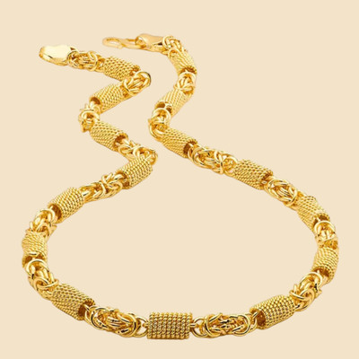 Charms Daily Wear Gold Plated GOLD Gold-plated Alloy Locket Set