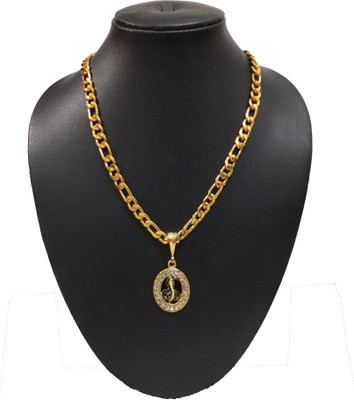 Aviate GOGA ROUND Snake & Sachin CHAIN Gold-plated Diamond Alloy Pendant Set