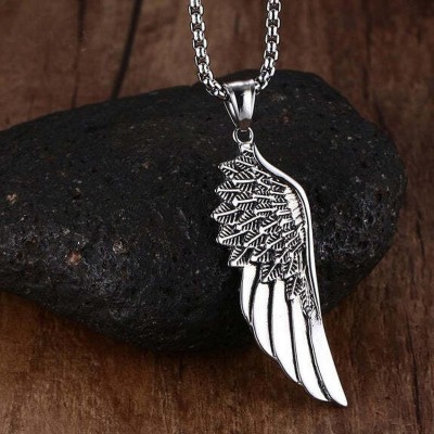 Bless me Feather Pendant for Men and Women Stainless Steel Pendant Set