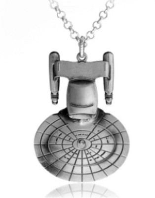 RVM Jewels Star Trek Inspired USS Enterprise Pendant Necklace Fashion Jewellery Accessory Alloy