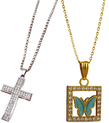 HEM RUPA Exquisite Locket and Chain Designs for Men, Boys, Women and Girls Gold-plated Metal, Metal Locket Set