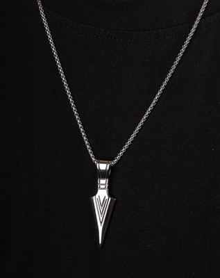 Vedansh Stylish Silver Plated Arrow Head Pendant Sterling Silver Alloy Pendant