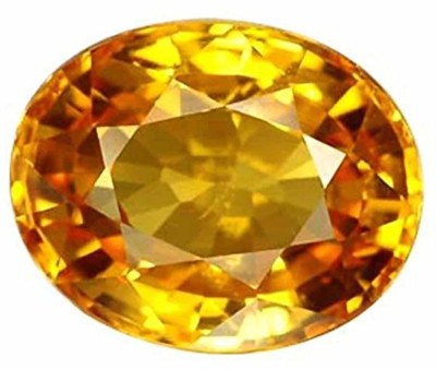 Gopalgems 4.84 Ct Natural Yellow Sapphire Pukhraj Jupiter Gemstone(Heated) Sapphire Stone