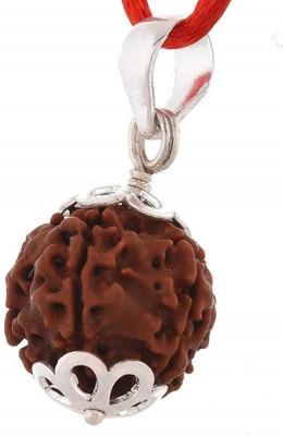 yashvriddhi 6 Mukhi Rudraksha Pendant Nepali Certified Wood Pendant