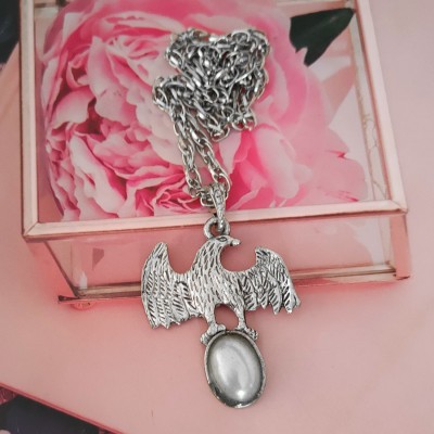 Sullery New Fashion Hiphop Rock Animal Eagle Necklaces Sterling Silver Metal Pendant