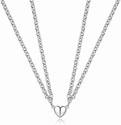 m a enterprises F 468_new_JSE-magnet hrt pendent_625 Silver Stone Pendant Set