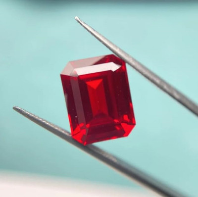 SIDHGEMS 7.25 Ratti Natural A+ Quality Manik Ruby Red Stone Original Certified Gemstone Ruby Stone